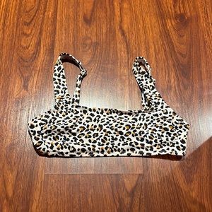 Animal Print Bikini Top